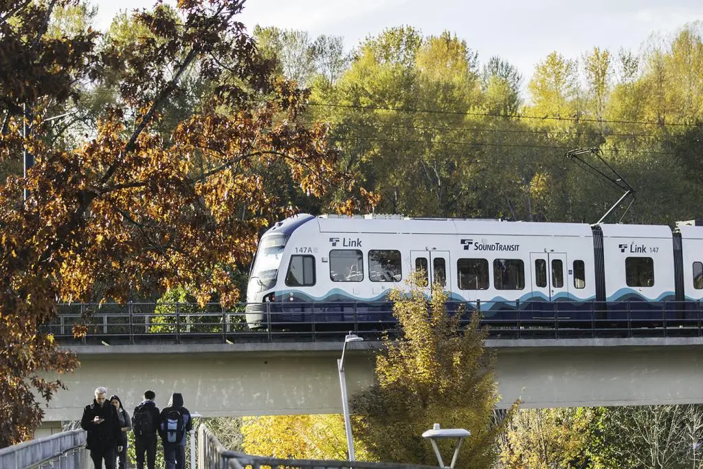 Sound Transit Light Rail in Seattle Washington